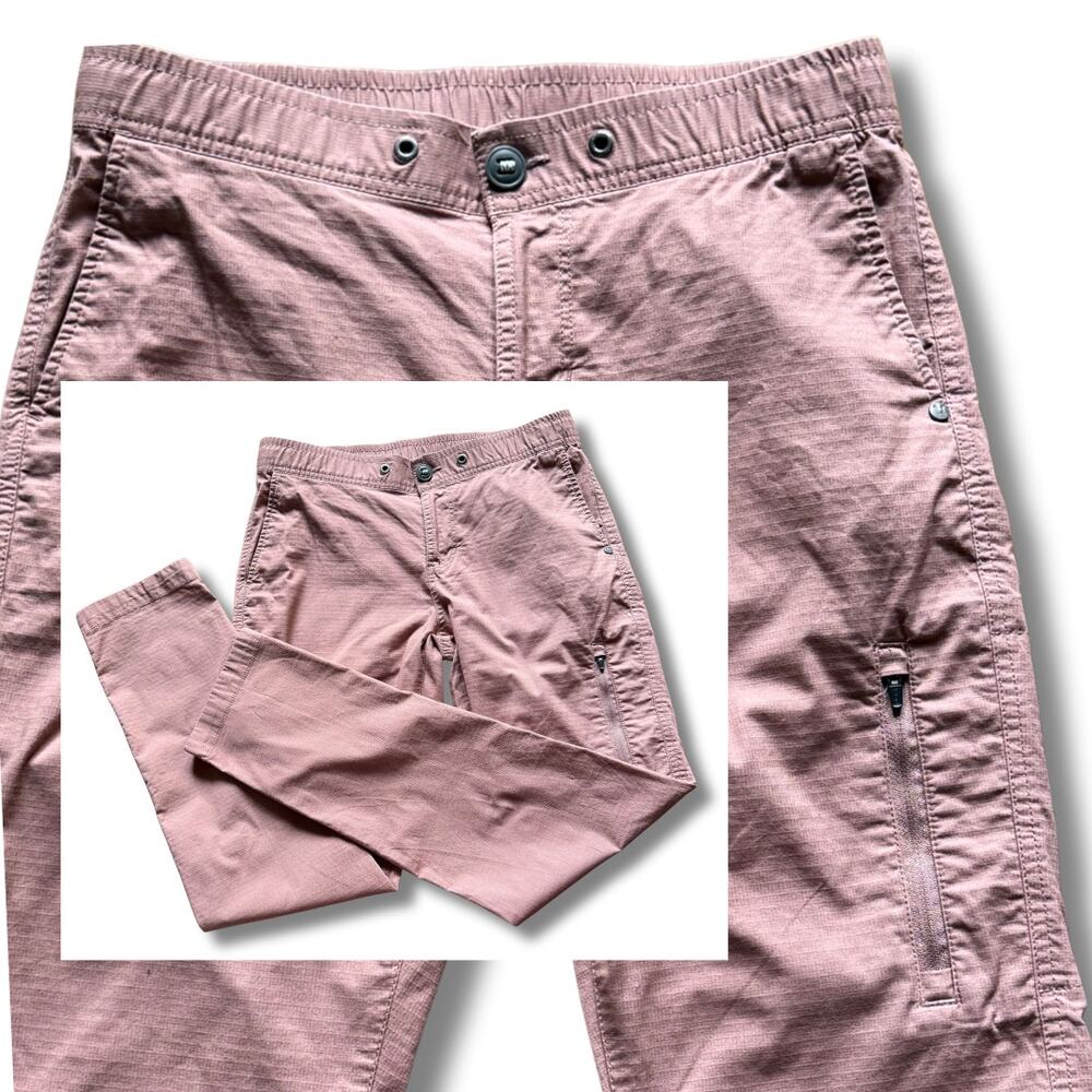 Vuori Pants RipStop Mauve Athleisure GORP Hiking Outdoor Active Travel Casual